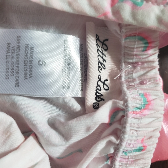 Girls White & Pink Rainbow Short Set - Picture 2 of 5